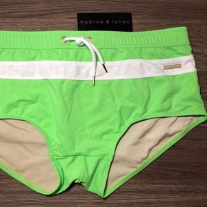 PARKE & RONEN Men's Lime Green Swimsuit size L